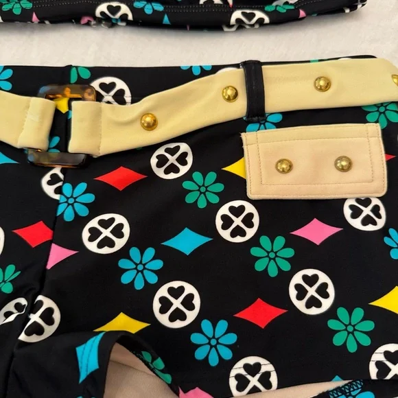 Black and White Geometric Bikini Set - Picture 3 of 6